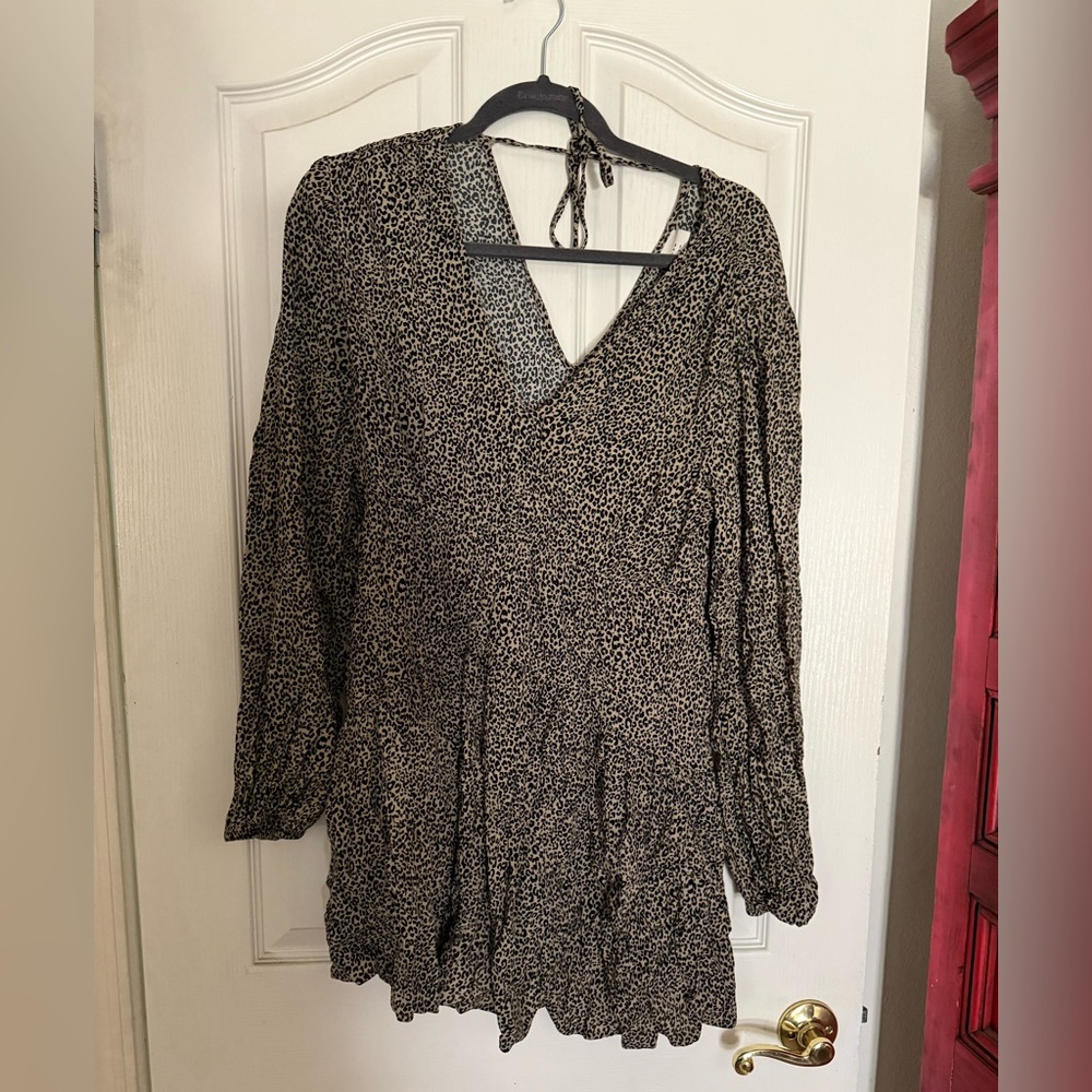 a new day Black and Tan Mini Dress